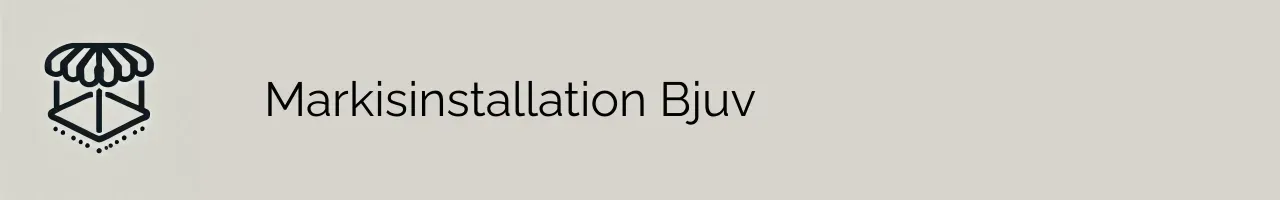 Markisinstallation Bjuv