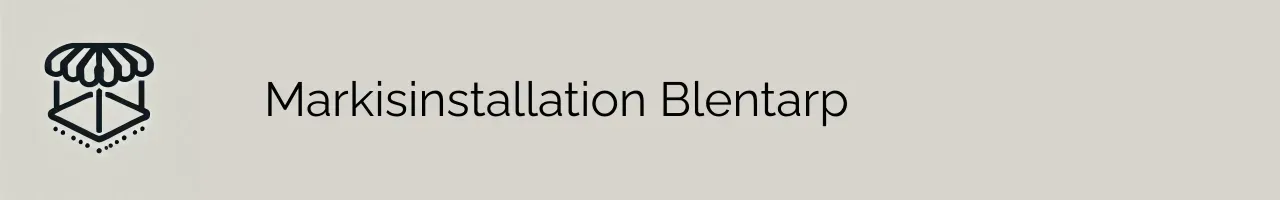 Markisinstallation Blentarp