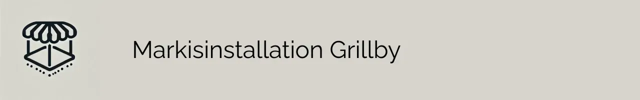 Markisinstallation Grillby