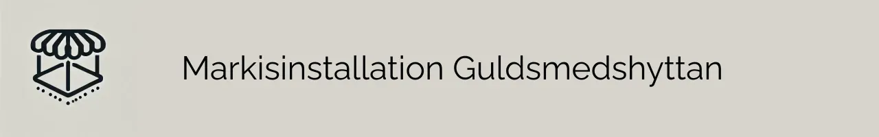 Markisinstallation Guldsmedshyttan