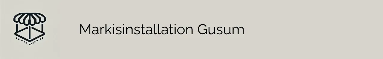 Markisinstallation Gusum