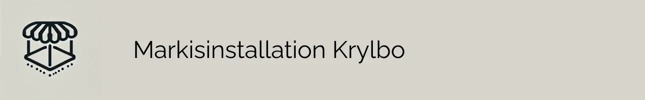 Markisinstallation Krylbo