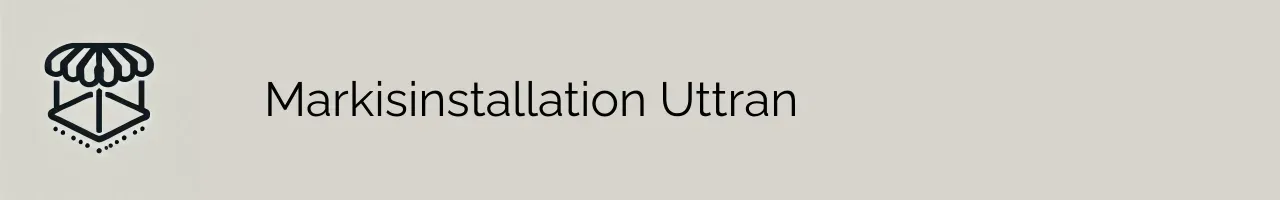 Markisinstallation Uttran